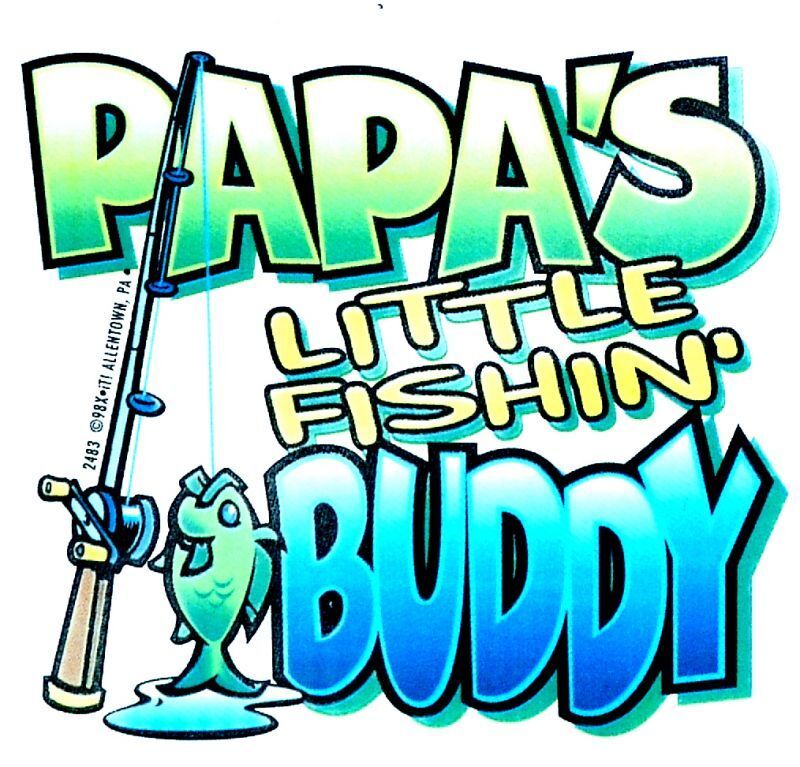 Papa's Little Fishing Buddy T Shirt