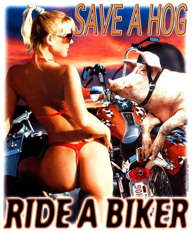 Save a Hog Ride a Biker T Shirt