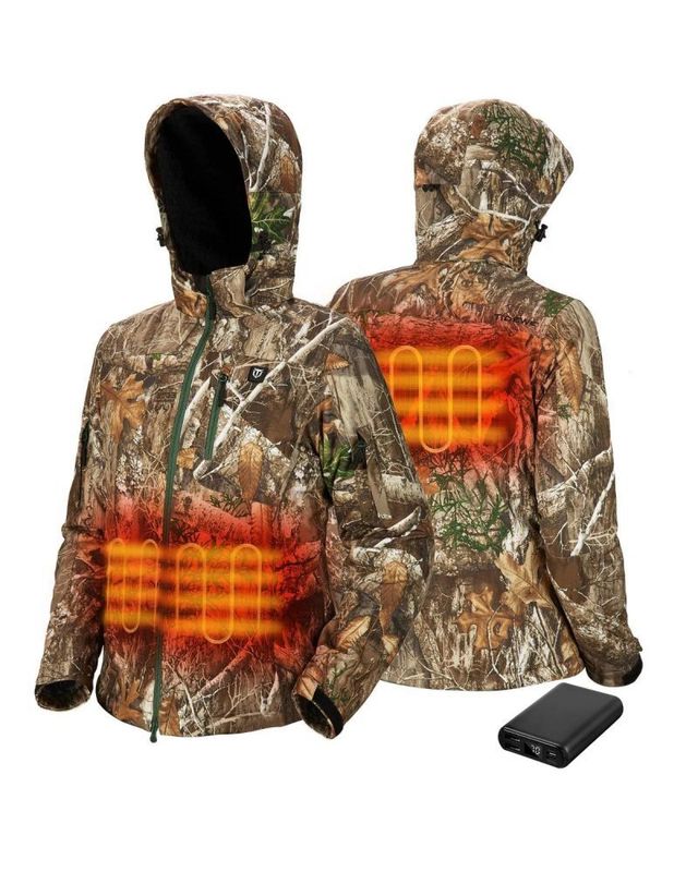 TideWe Heated Jacket for Women with Battery Pack and Detachable Hood