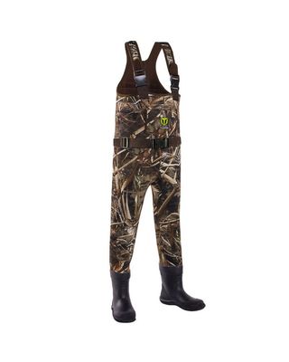 TideWe Hunting Chest Waders for Toddler Kids Youth, Fishing Neoprene Realtree MAX5 Camo Waders