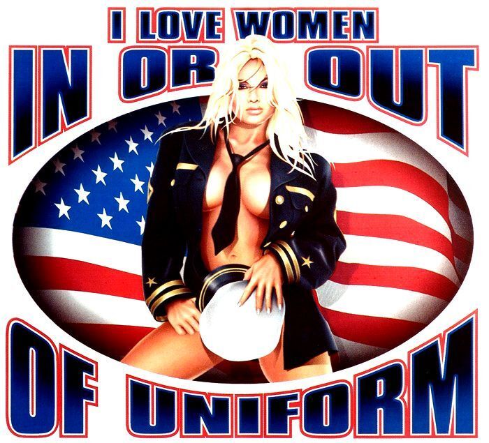 Women in or out of Uniform T Shirt