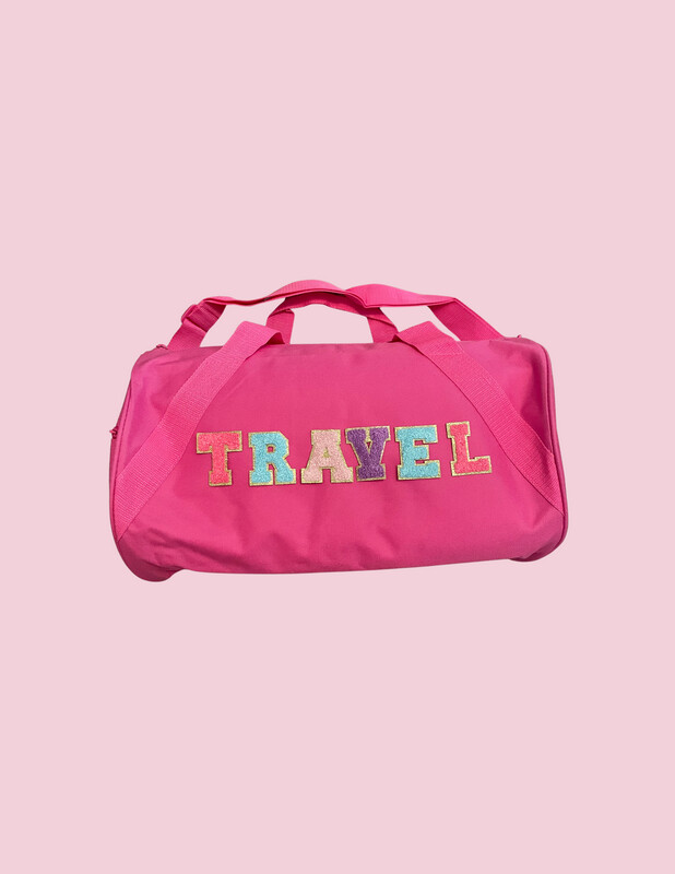 Custom Patch HOT PINK Duffle Bag