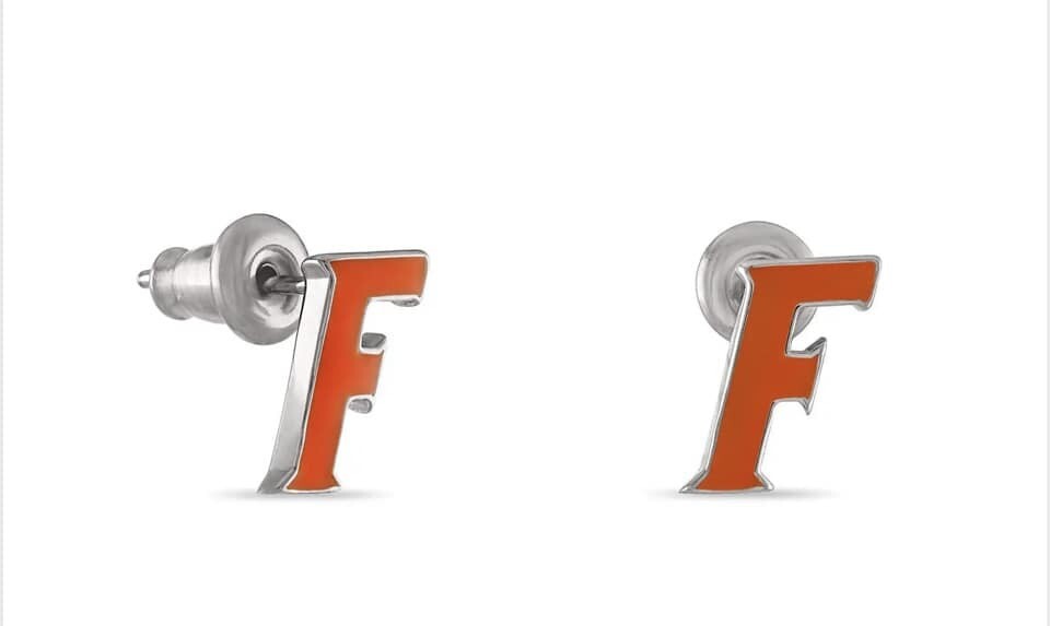 Stainless Steel Orange F(lorida) Earrings