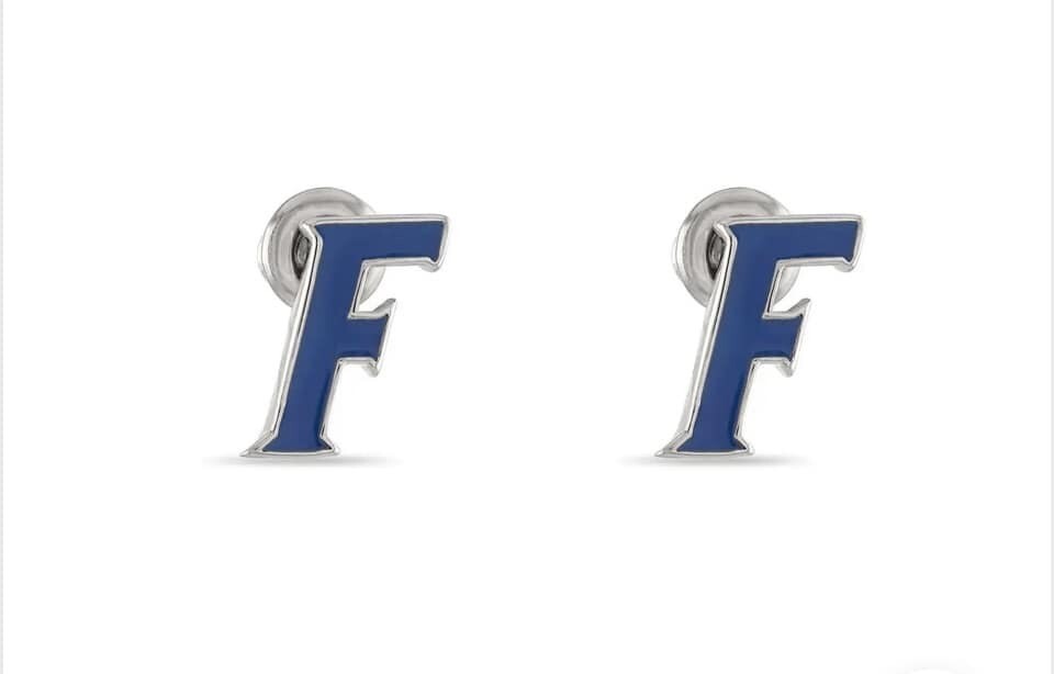 Stainless Steel Blue F(lorida) Earrings