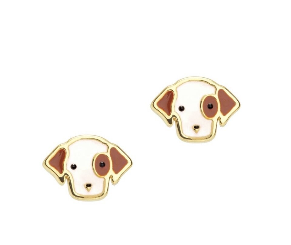 Perky Puppy Cutie Stud Earrings