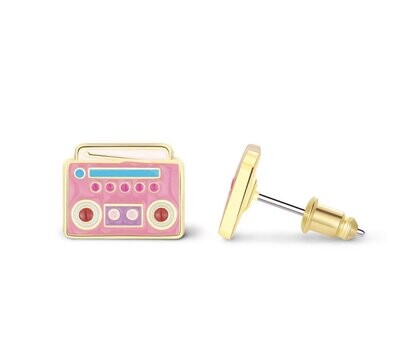 London's Boom Box Beats Cutie Stud Earrings