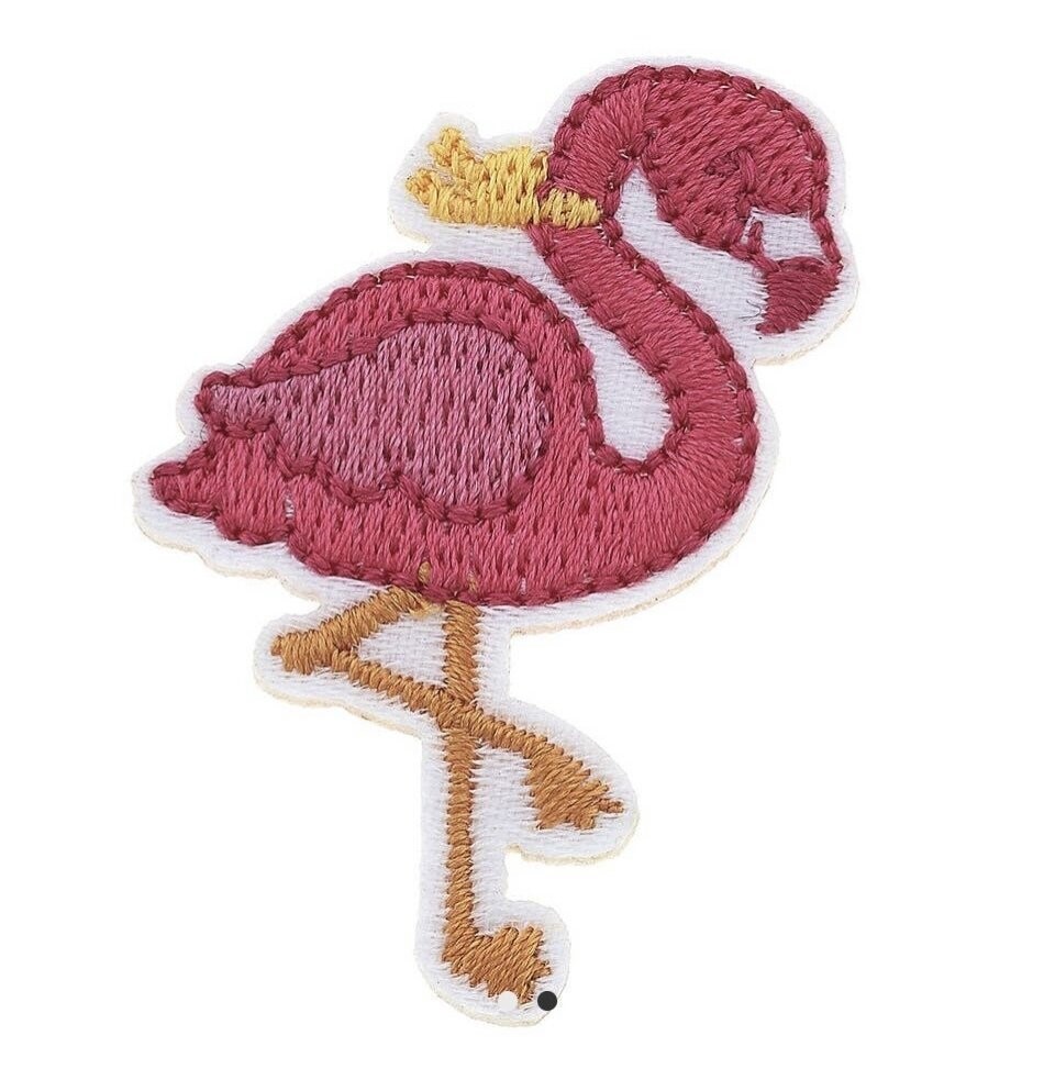 Stuck on You Large Flamingo Patch in Pink