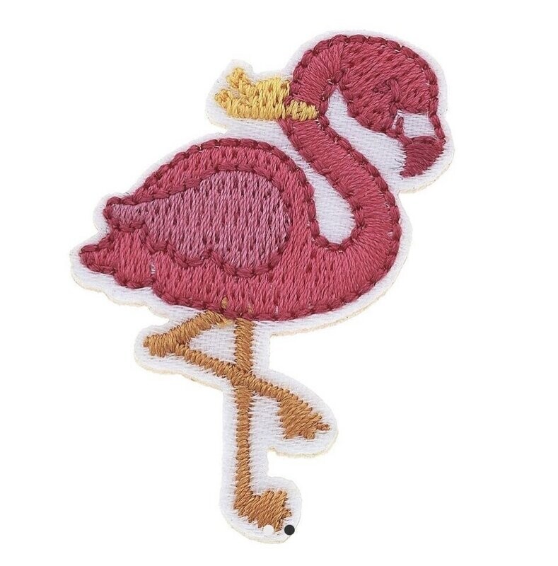Stuck on You Large Flamingo Patch in Pink