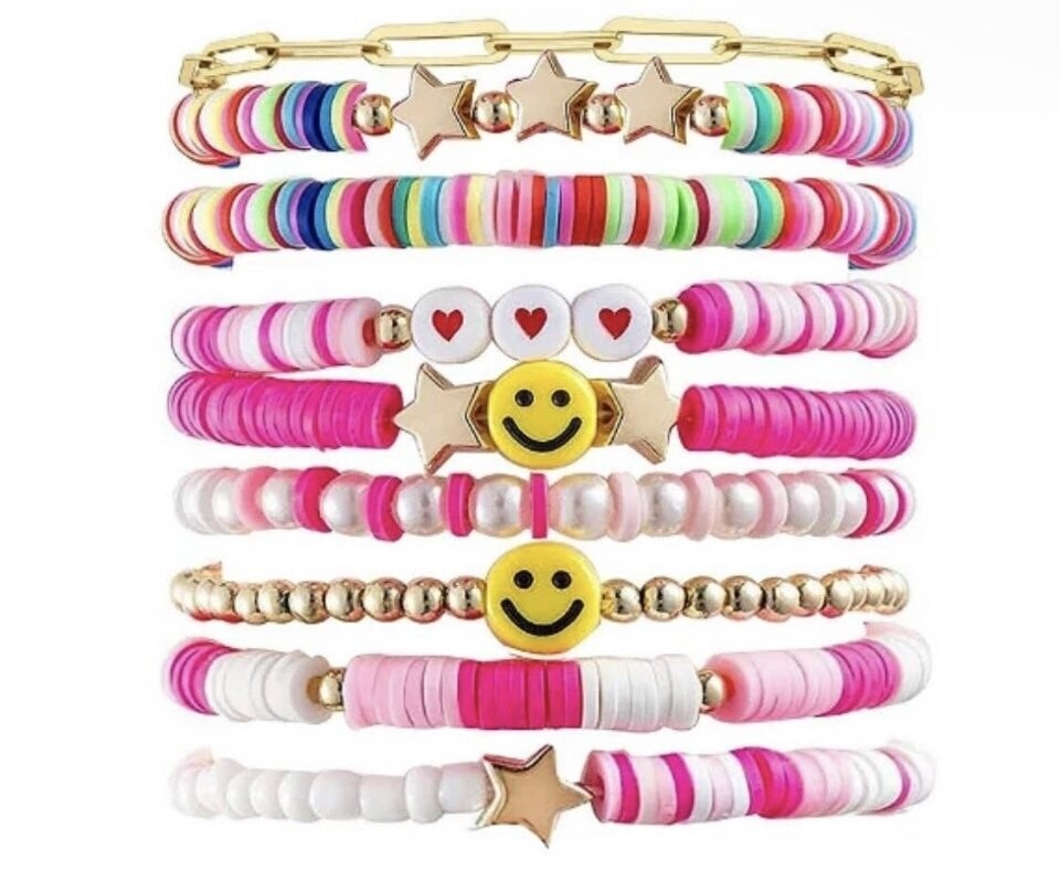 Whitley's Pink Lemonade Bracelet Stack