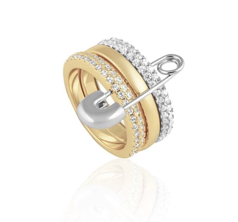 The Safety Lacy-Stacked Ring Set