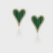 Lucky Lucy's CZ Heart Studs