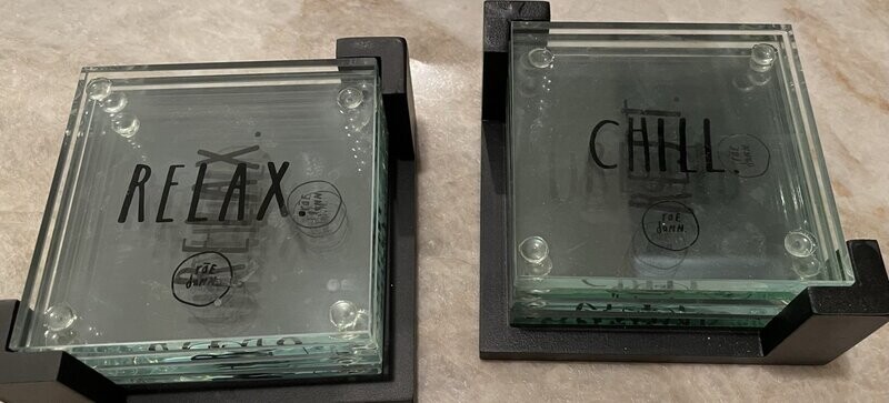 Rae Dunn Coasters Set of 4