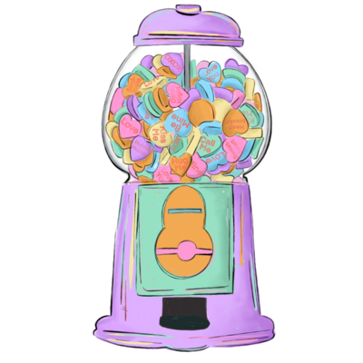Candy Hearts Jar