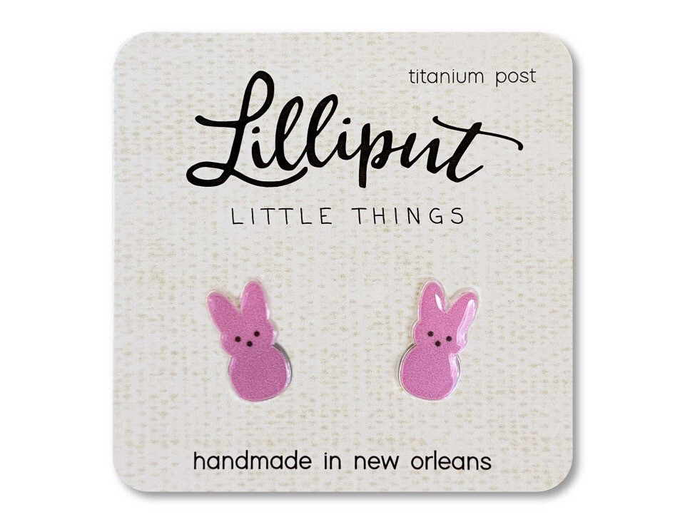 Peeps Easter Bunny Earrings