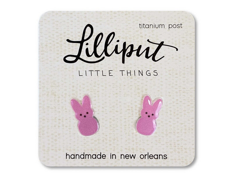 Peeps Easter Bunny Earrings