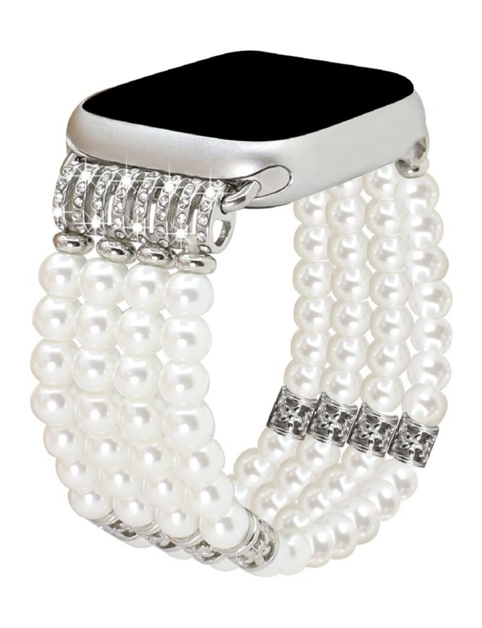 Pearl & Rhinestone Watchband