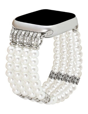 Pearl & Rhinestone Watchband