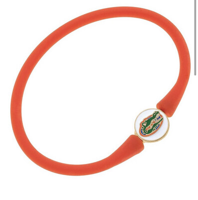 Florida Gators Enamel Silicone Bali Bracelet in Orange