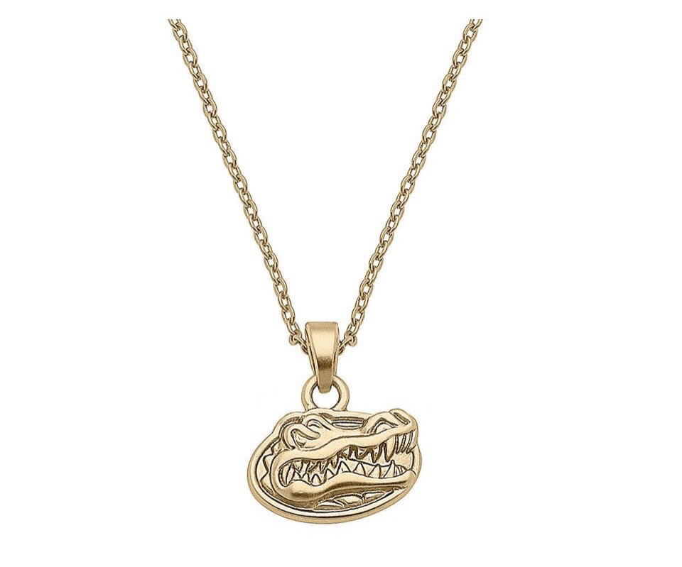 Florida Gators 24K Gold Plated Pendant Necklace