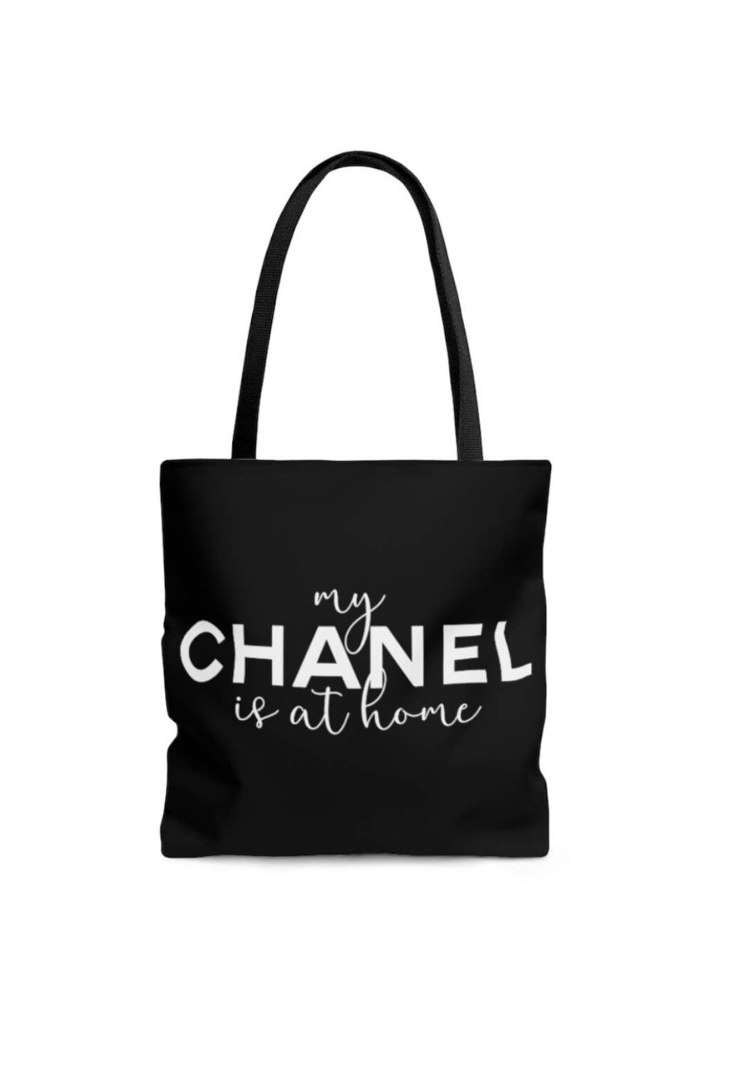 Black My Chanel is at home East Tote