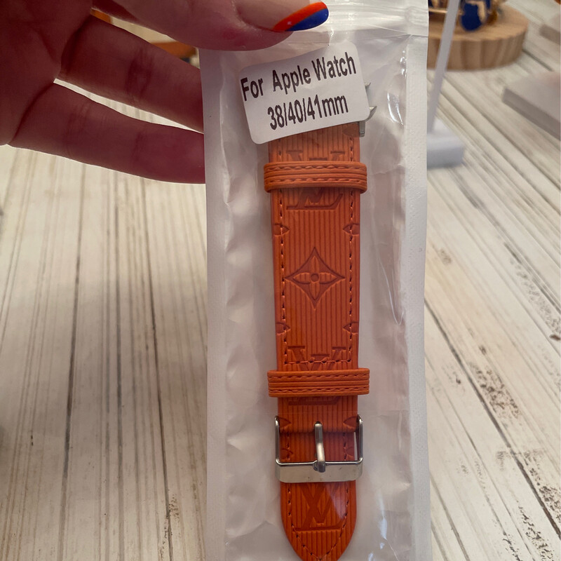 Luxury Apple Watch Band (Orange) LV