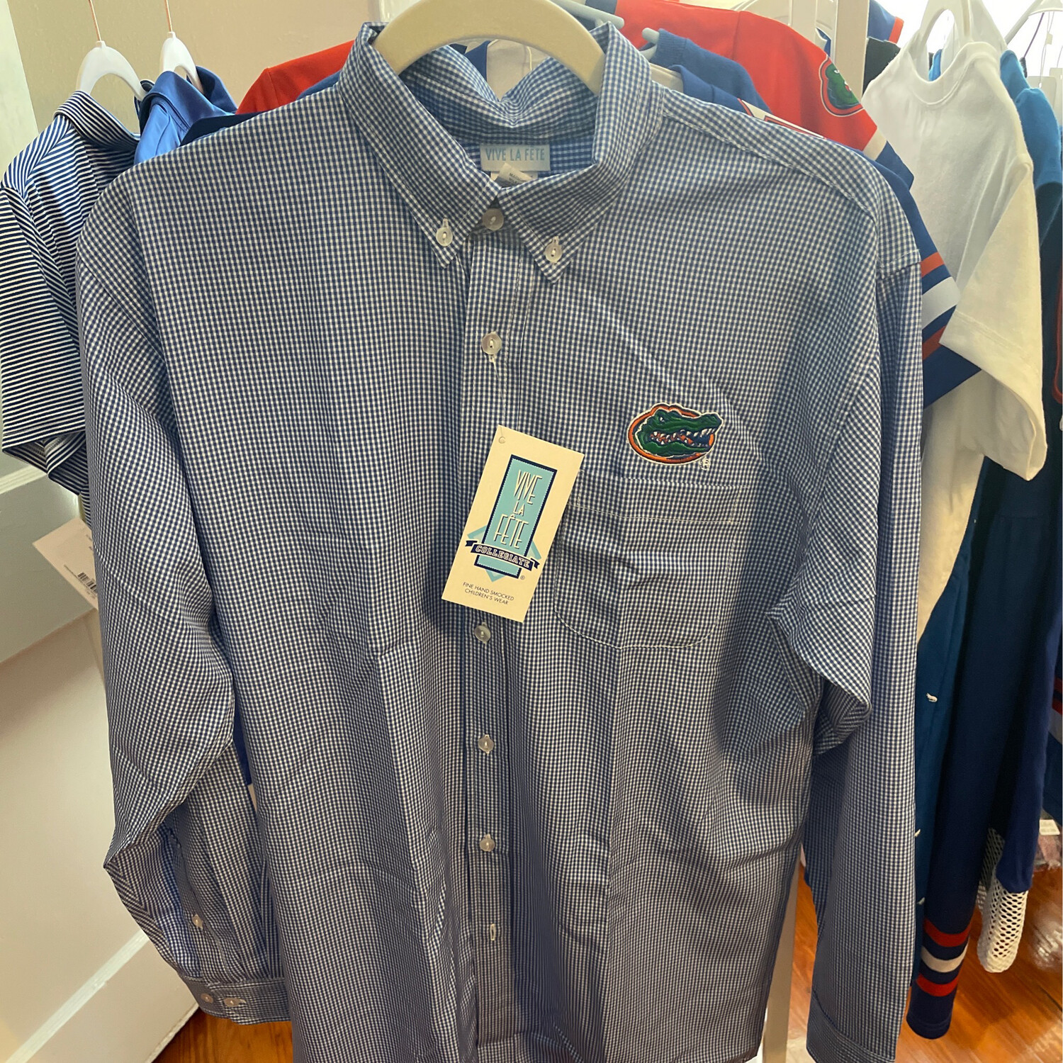 Florida Gators Embroidered Royal Button Down Shirt *NEW*
