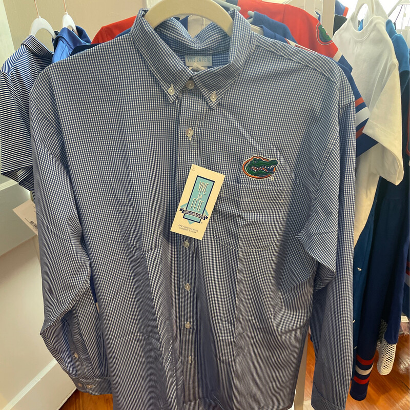 Florida Gators Embroidered Royal Button Down Shirt *NEW*