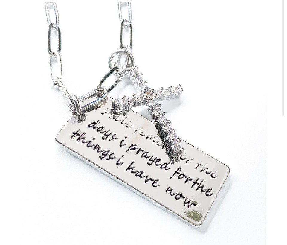 Thankful Necklace Silver