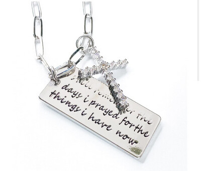 Thankful Necklace Silver