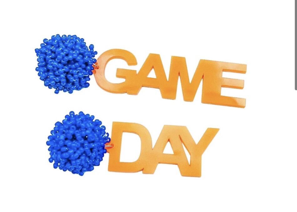 Game Day Orange Earrings