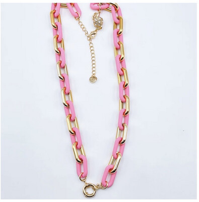 Chunky Light Pink Necklace