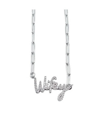 Wifey Necklace Silver