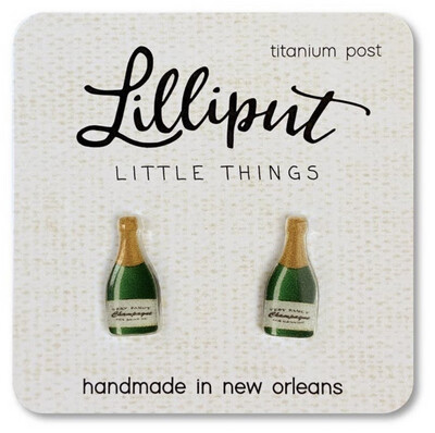 Champagne Bottle Earrings