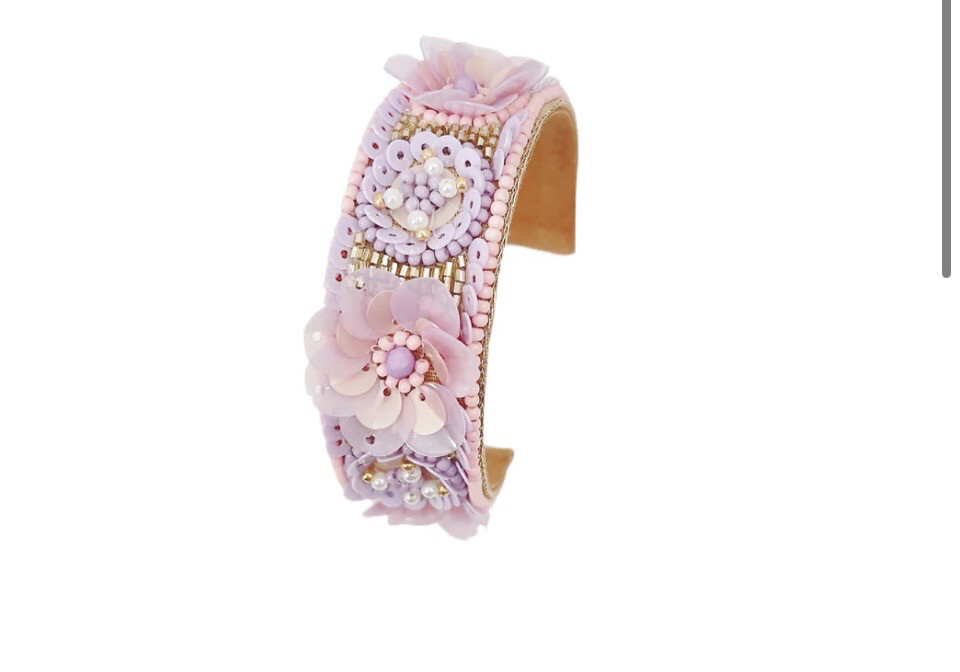 Lillies Purple Cuff