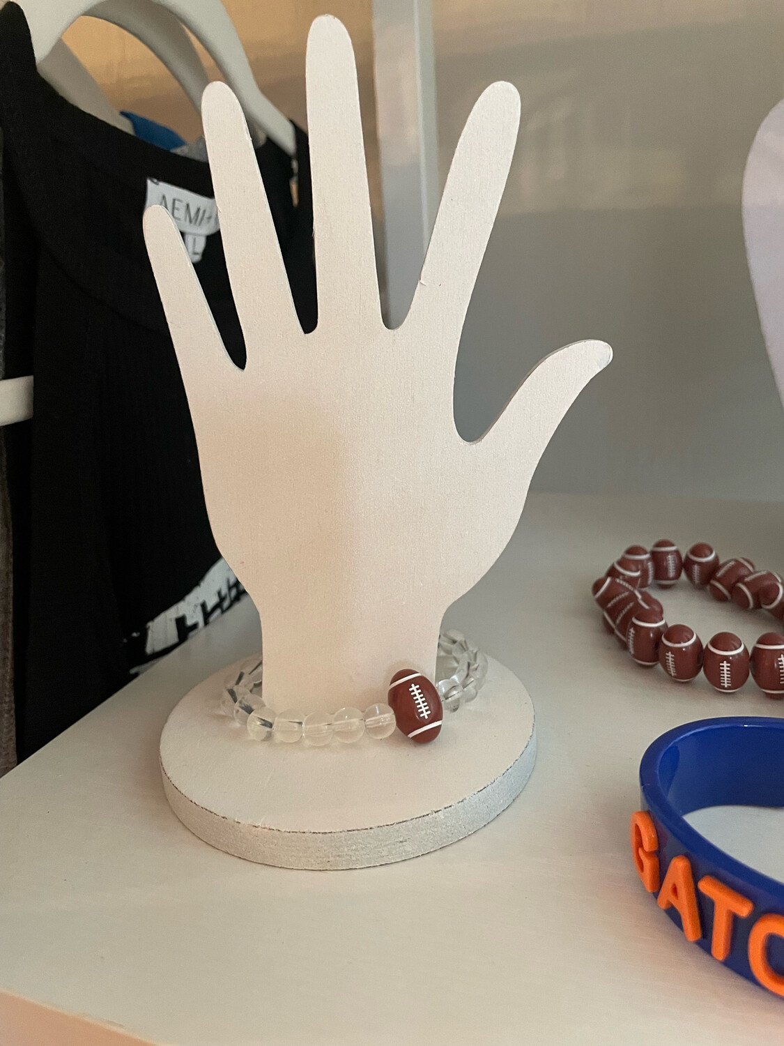 Football Stretch Bracelet (clear)