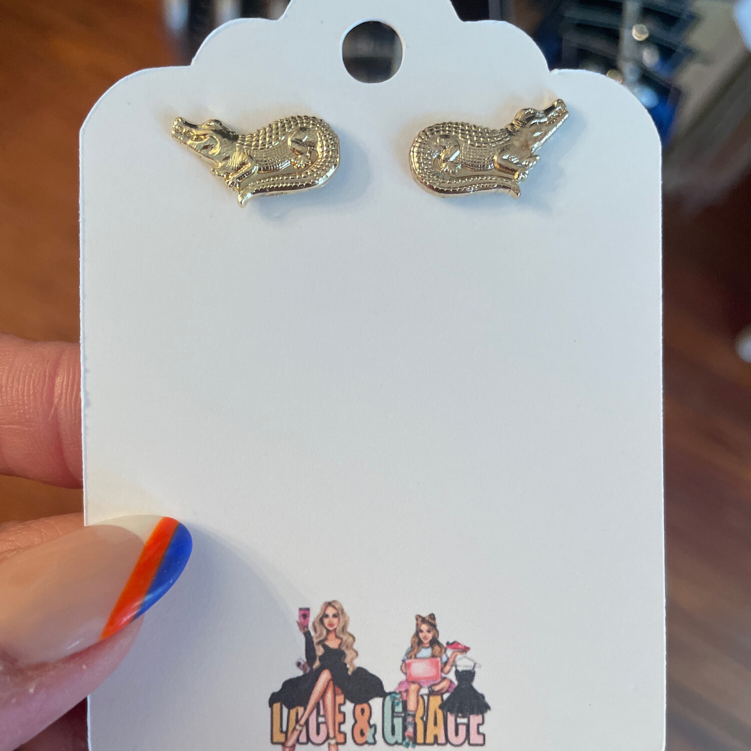 Gator Stud Earrings