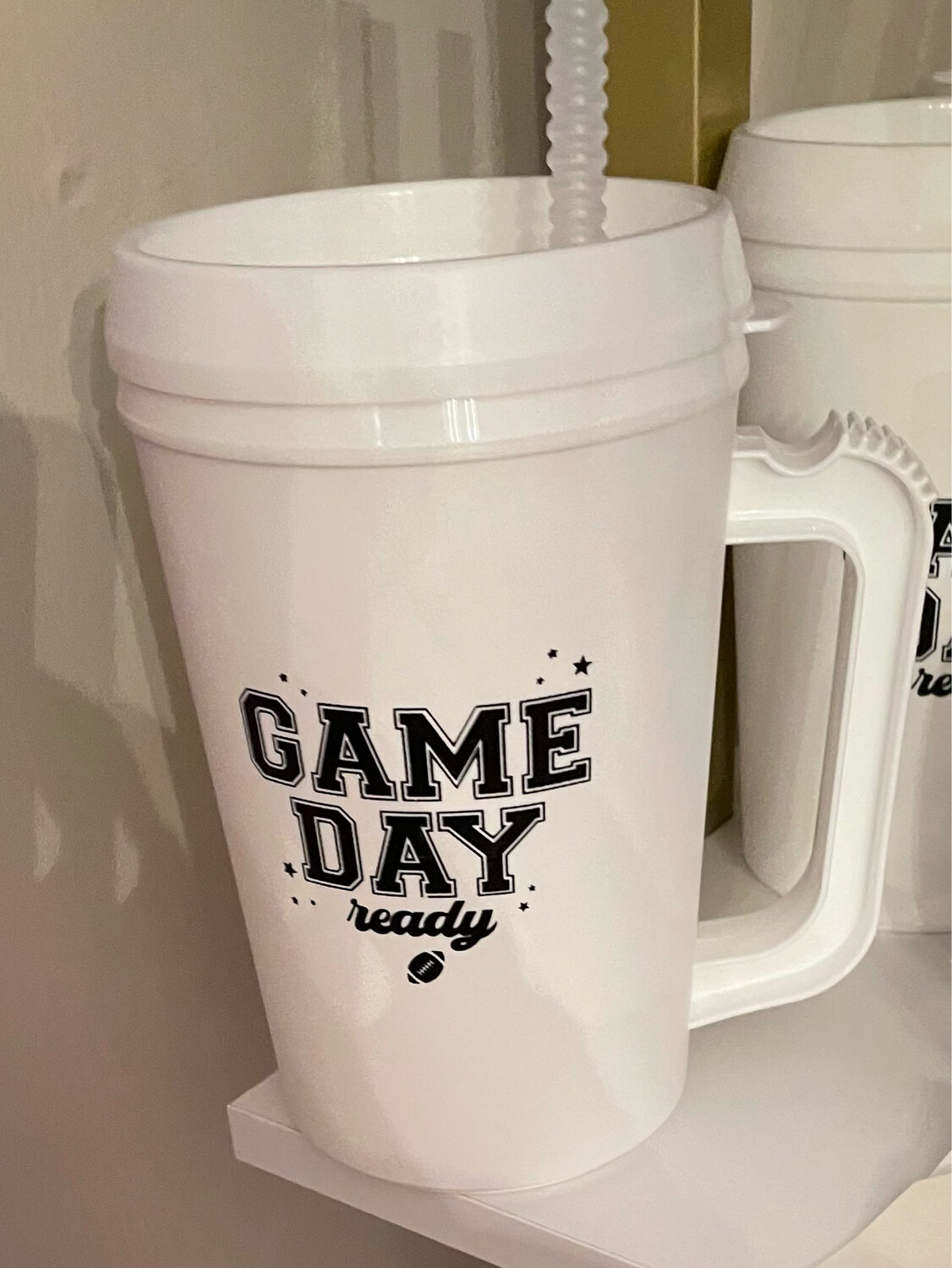White Game Day Cup