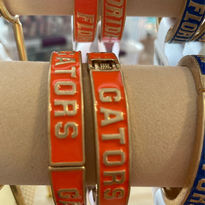 Florida Gators Enamel Hinge Bangle in Orange