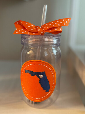 Florida State Gator Patch Clear Cup