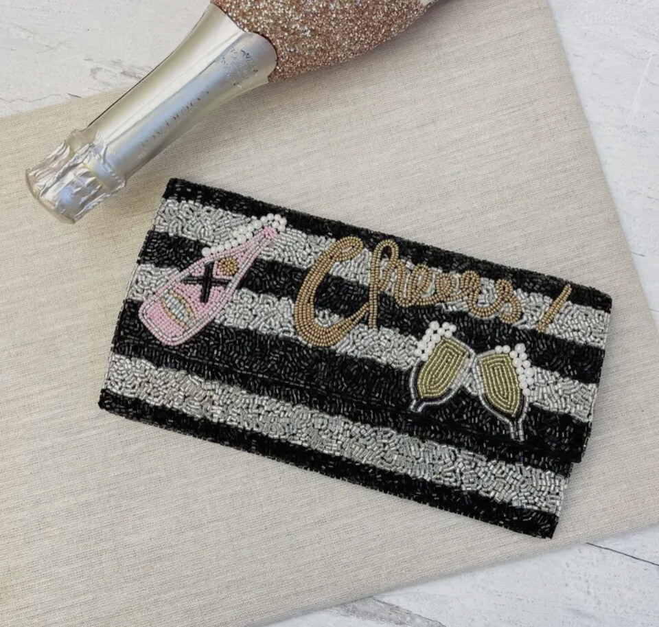 'Cheers' Beaded Convertible
Crossbody Bag
