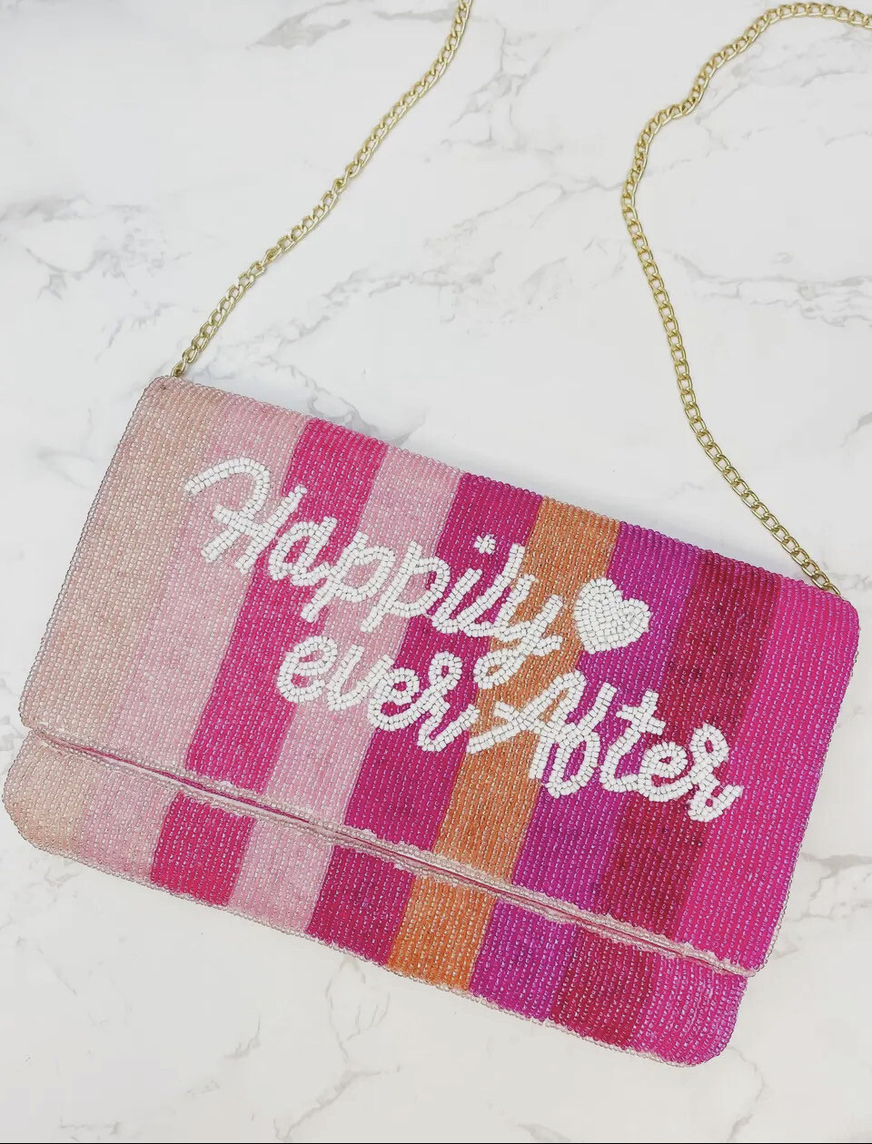 'Happily Ever After'
Sequin Clutch