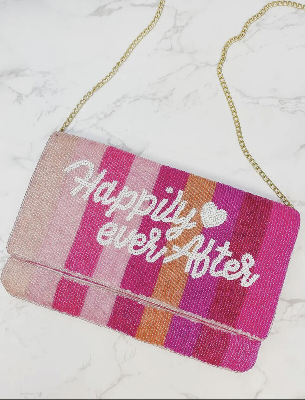 'Happily Ever After'
Sequin Clutch