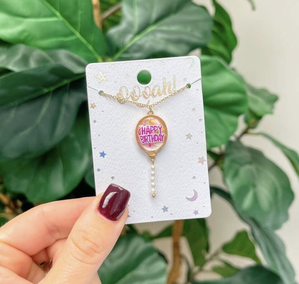 Kids Birthday Balloon
Pendant Necklace