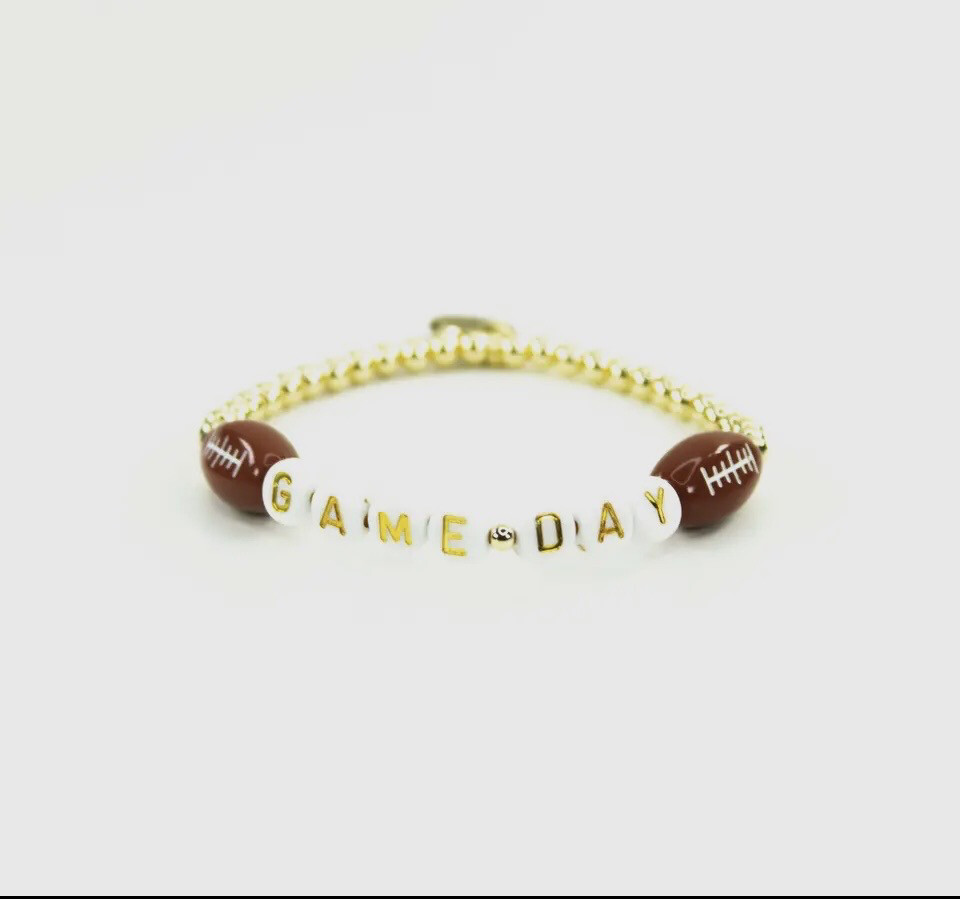 Game Day Bracelet with Footballs
