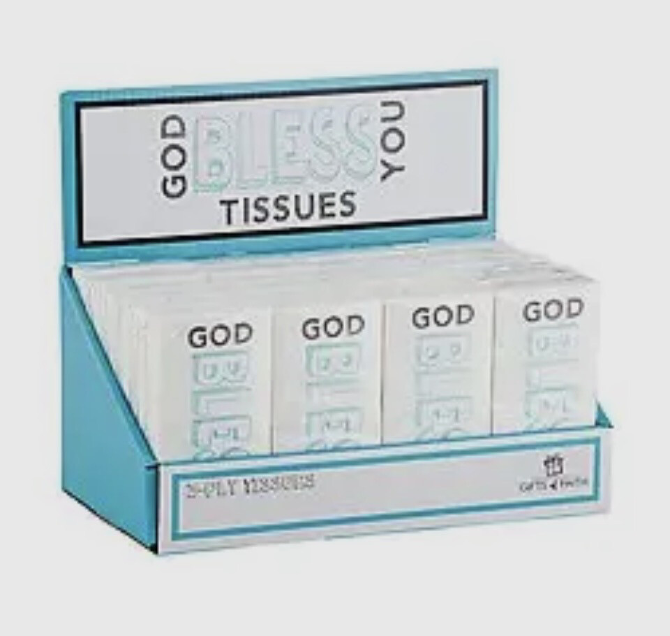 God Bless You Tissues Displayer