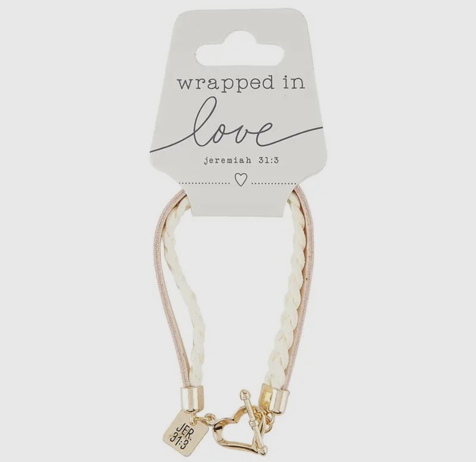 Wrapped In Love Heart Clasp - Jeremiah 31:3