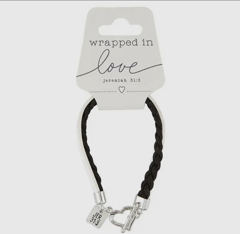 Wrapped In Love Heart Clasp - Jeremiah 31:3