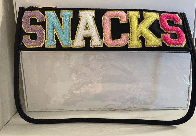 SNACKS Clear Travel Bag