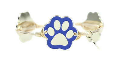 THE BLUE + GOLD PAW
PRINT BANGLE
BRACELET