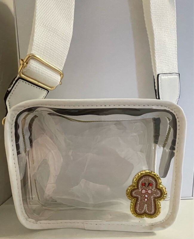 Christmas Patched Clear Purses